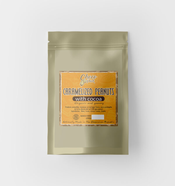 Maní caramelizado con cacao